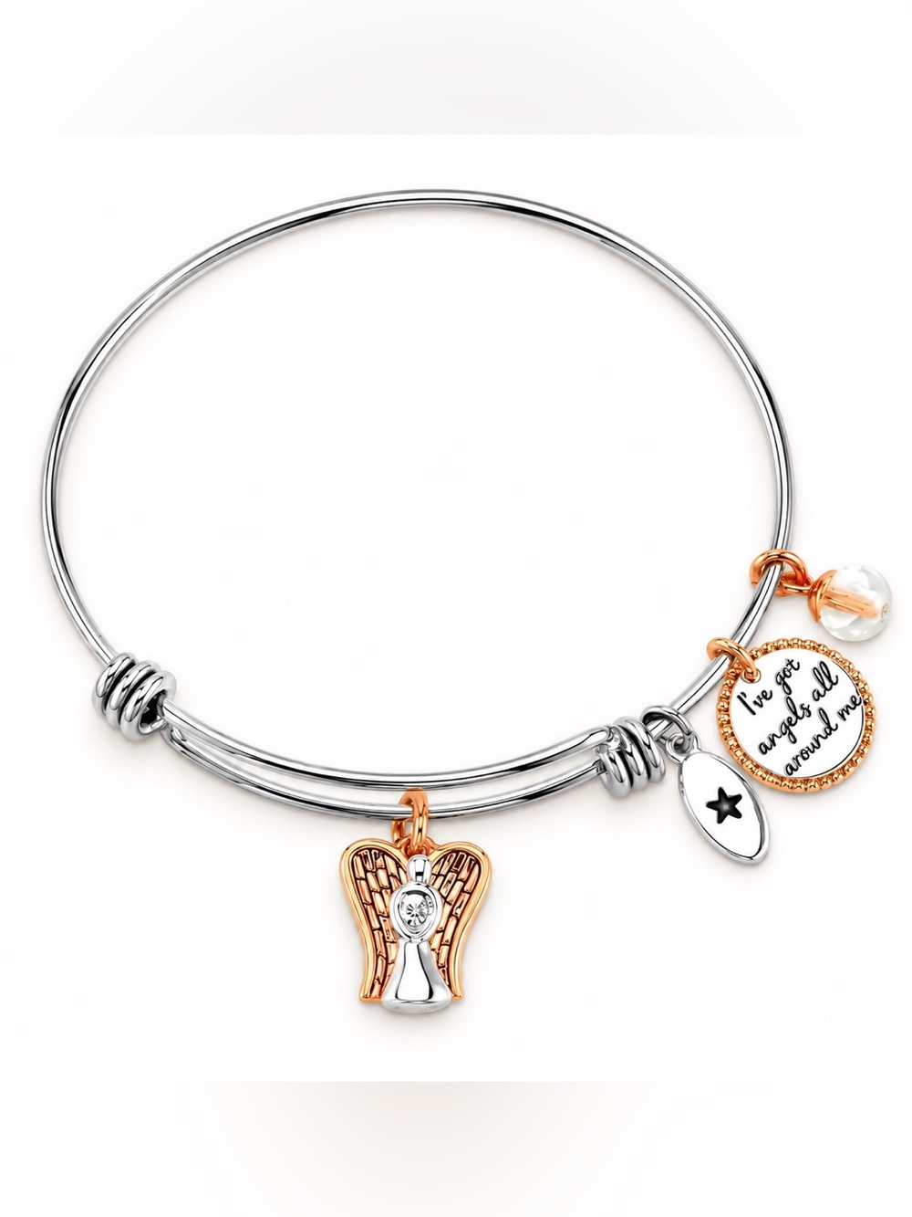 Angel Charm Bangle Bracelet